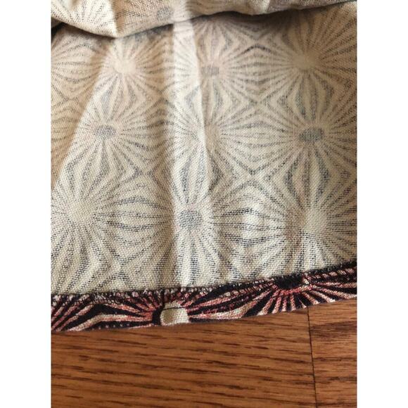 FREE PEOPLE Geometric Print Brown Red Mini A-Line Women's Skirt Size M - Picture 5 of 8